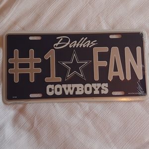 Dallas Cowboys #1 Fan License Plate